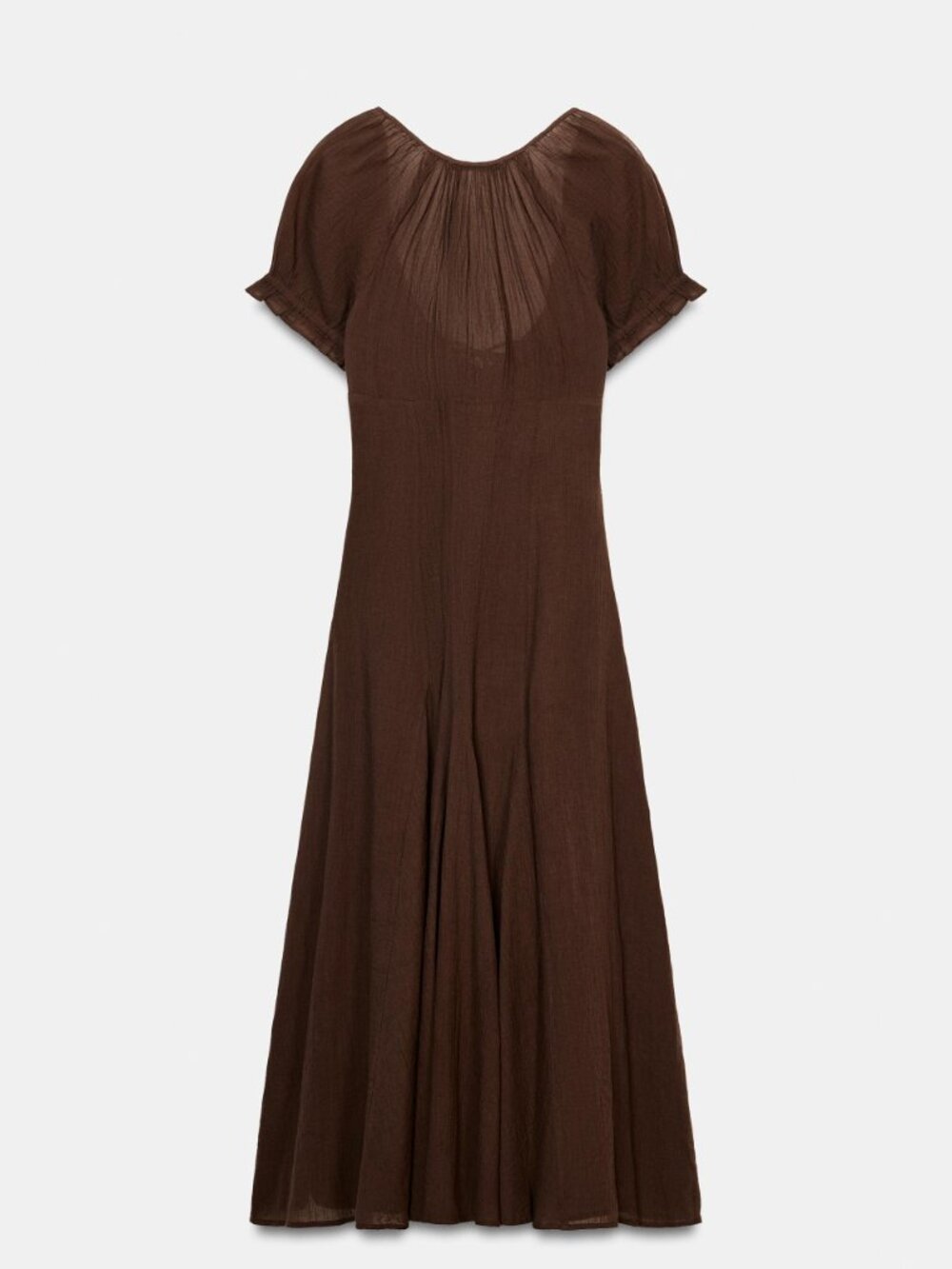Chiffon Godet Midi Dress - Picture 2 of 5